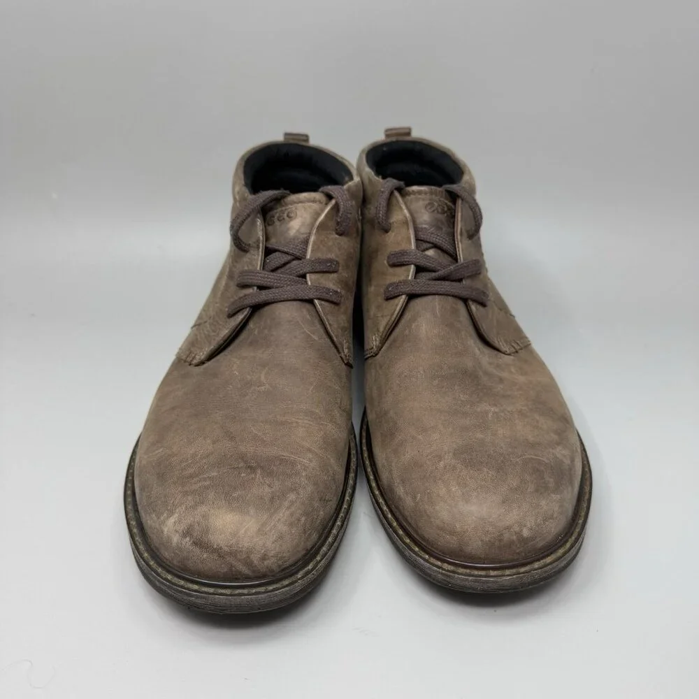 ECCO Turn GTX Men's Size 11-11.5 (EU 45) Gore-Tex Chukka Boots Brown Leather